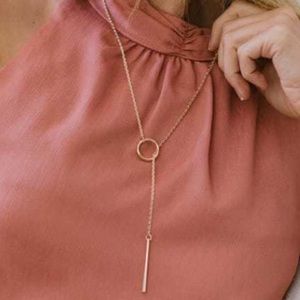 Nashelle Harlowe Lariat Necklace - Gold